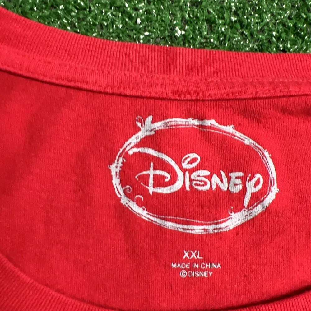 Mickey Mouse Disney Womens Hi Bye Double Sided Red Sleep Shirt Night Gown Sz XXL - Picture 4 of 5